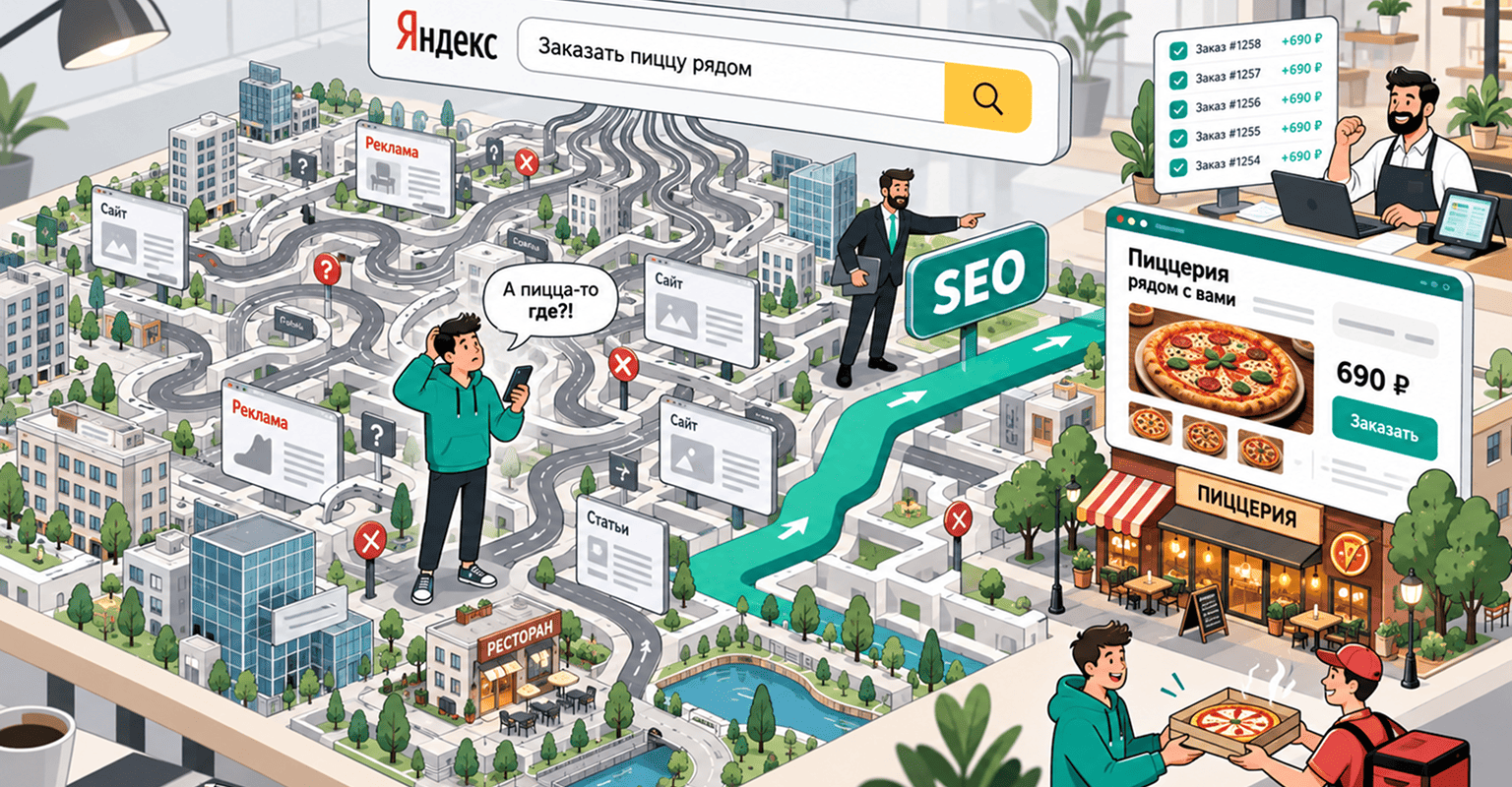 SEO-продвижение доставки еды